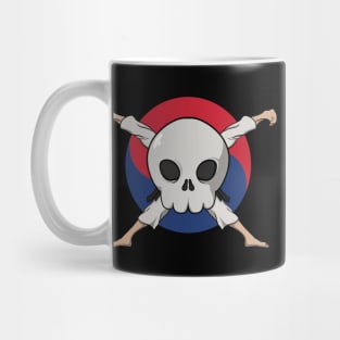 Taekwondo crew Jolly Roger pirate flag (no caption) Mug